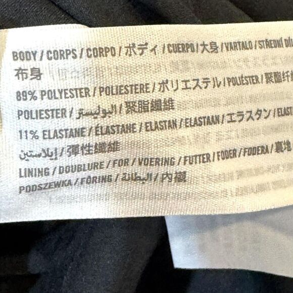 Abercrombie & Fitch YPB Dress Small Tall Black White Trim Cutout Shorts NWT - Picture 10 of 11